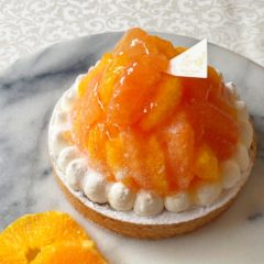 オレンジ＆ピンクグレープフルーツチーズタルト